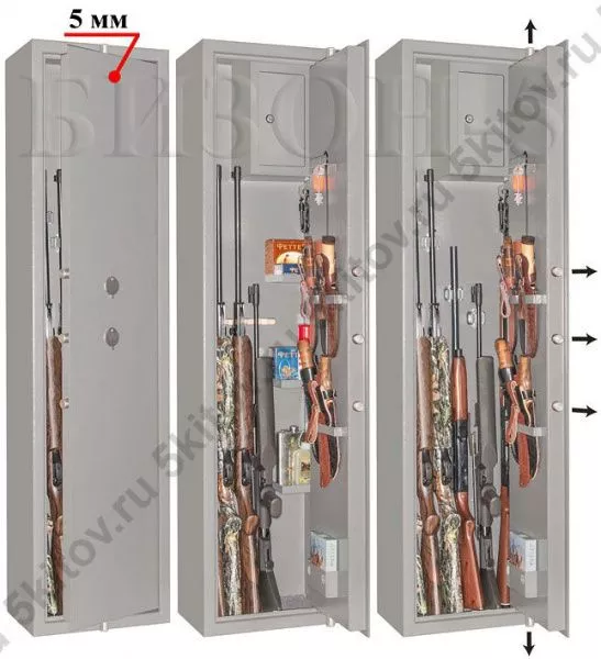 Оружейный сейф GunSafe Бизон-5 в Москве купить в интернет магазине - 5 Китов