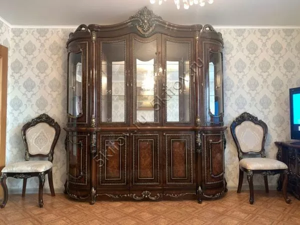 Сервант 5-ти дверный Джоконда, корень дуба глянец Эра в Москве купить в интернет магазине - 5 Китов
