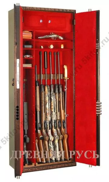 Сейф с кованой инкрустацией «Древняя Русь» GunSafe BS968.d32.L43 Flock в Москве купить в интернет магазине - 5 Китов