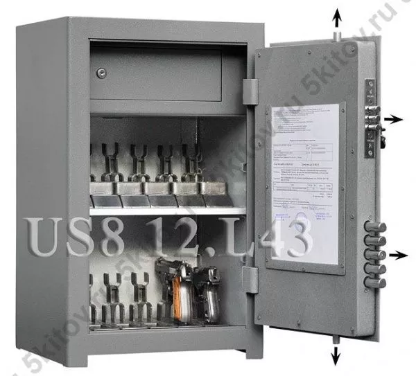 Универсальный сейф для документов, пистолетов, боеприпасов GunSafe US8 12.L43 в Москве купить в интернет магазине - 5 Китов