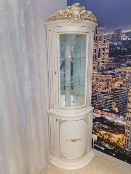Витрина угловая Динара СК,беж в Москве купить в интернет магазине - 5 Китов