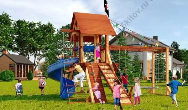 Детская площадка Савушка Lux 5 в Москве купить в интернет магазине - 5 Китов
