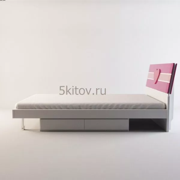 Комплект для детской Виолетта (кровать 0,9,прикроватный столик, угловой комп. стол, шкаф 3-х дверный) в Москве купить в интернет магазине - 5 Китов