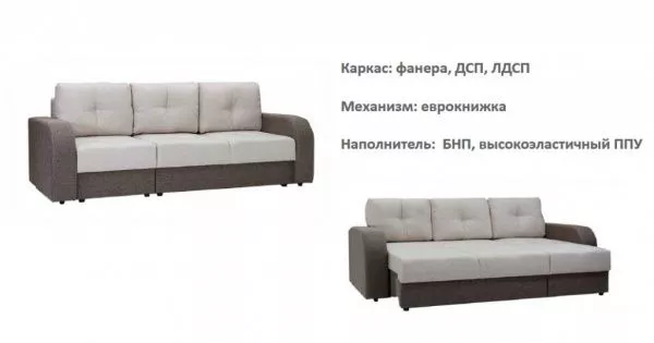 Диван раскладной Алекс-3 (уно сильвер, уно графит) в Москве купить в интернет магазине - 5 Китов
