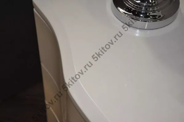 Комод широкий Римини (Rimini), лак Pearl White в Москве купить в интернет магазине - 5 Китов