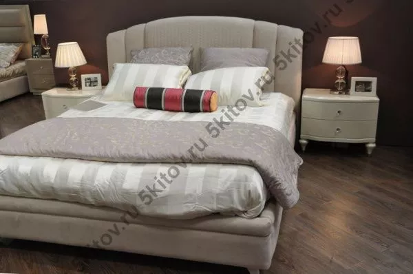 Прикроватная тумбочка Римини (Rimini), лак Pearl White в Москве купить в интернет магазине - 5 Китов