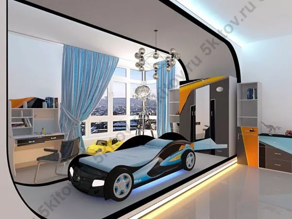 Кровать-машина 90*160 Pilot в Москве купить в интернет магазине - 5 Китов