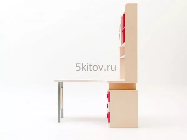Комплект для детской Лукреция (кровать 1.2,прикроватный столик, угловой комп. стол, шкаф 2-х дверный) в Москве купить в интернет магазине - 5 Китов