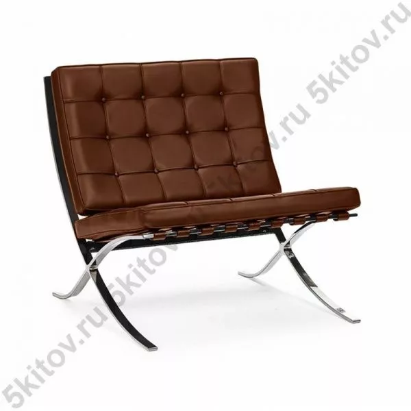 Кресло BARCELONA CHAIR коньячный в Москве купить в интернет магазине - 5 Китов