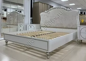 Кровать двухспальная 180*200 Вена белая