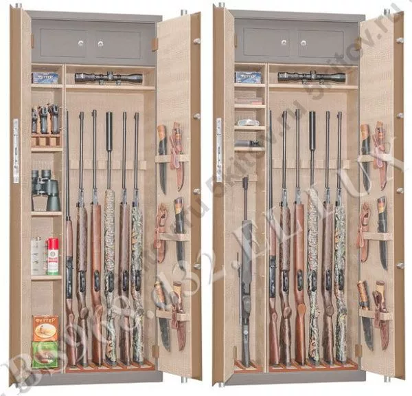 Элитный оружейный сейф GunSafe BS968.d32.EL Lux в Москве купить в интернет магазине - 5 Китов