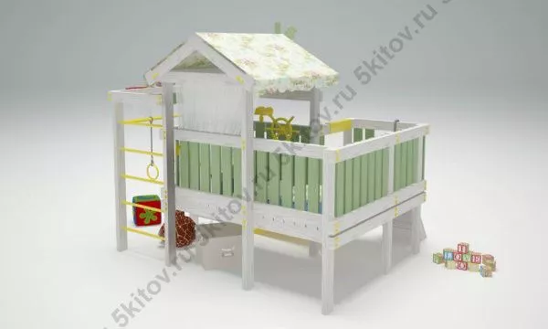 Кровать-игровой комплекс Савушка Baby 7 в Москве купить в интернет магазине - 5 Китов