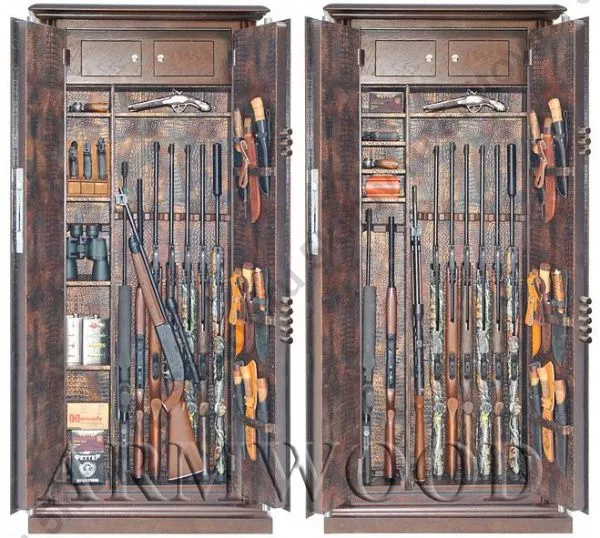 Оружейный сейф в дереве Armwood 757d32 G Lux Plus в Москве купить в интернет магазине - 5 Китов