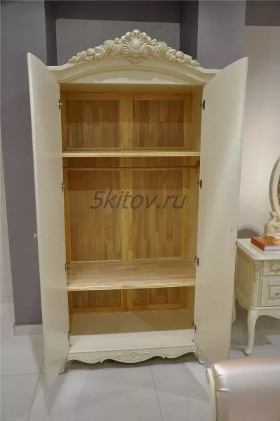 Шкаф 2-х дверный 8801 Фиоре Бьянко, цвет-ivory в Москве купить в интернет магазине - 5 Китов