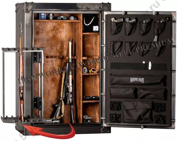 Оружейный сейф Rhino Ironworks® CIWD6040-SO EL Premium в Москве купить в интернет магазине - 5 Китов