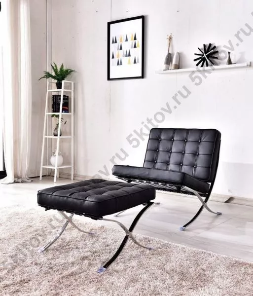 Кресло BARCELONA CHAIR чёрный в Москве купить в интернет магазине - 5 Китов