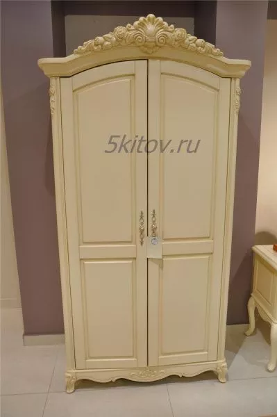 Шкаф 2-х дверный 8801 Фиоре Бьянко, цвет-ivory в Москве купить в интернет магазине - 5 Китов
