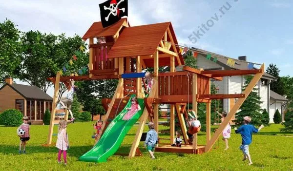 Детская площадка Савушка Lux 7 в Москве купить в интернет магазине - 5 Китов