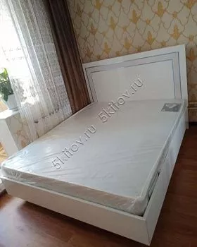 Кровать с подъёмным механизмом 180*200 Венеция белая глянцевая