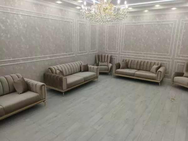 Мягкая мебель Замира бежевая с золотом в Москве купить в интернет магазине - 5 Китов