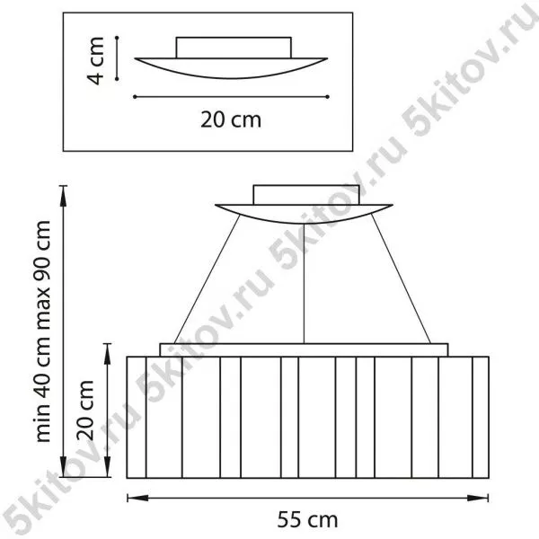Подвес NUBI LEGNO 802165 в Москве купить в интернет магазине - 5 Китов