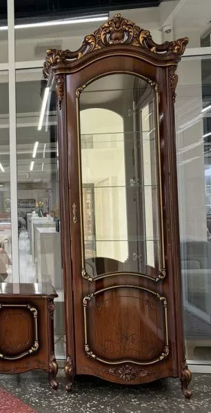 Комплект 1 дверных витрин Элиза 5 / 6 орех в Москве купить в интернет магазине - 5 Китов