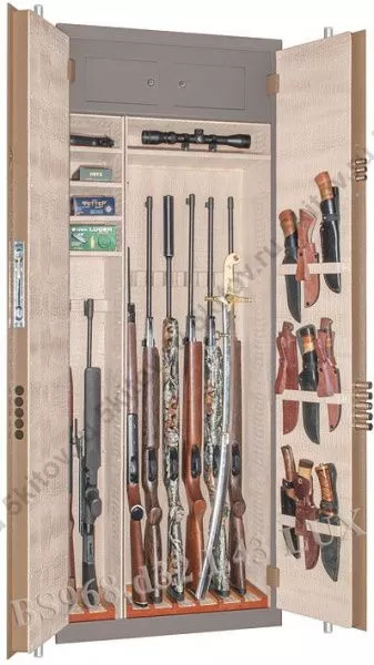 Элитный оружейный сейф GunSafe BS968.d32.L43 Lux в Москве купить в интернет магазине - 5 Китов
