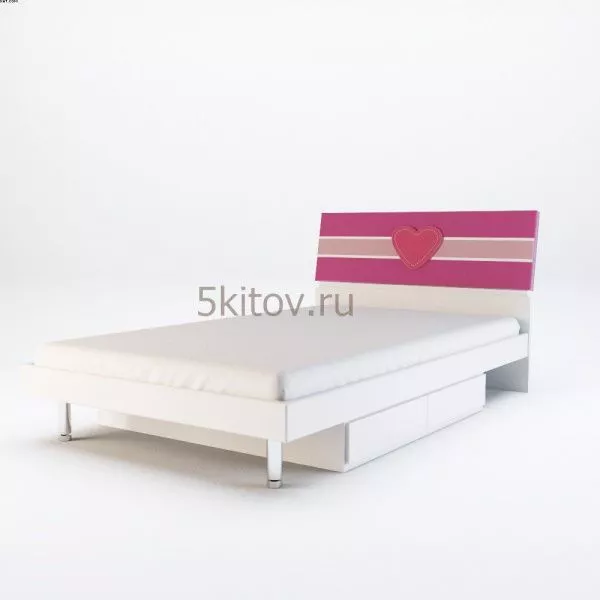 Комплект для детской Виолетта (кровать 1.2,прикроватный столик, угловой комп. стол, шкаф 3-х дверный) в Москве купить в интернет магазине - 5 Китов