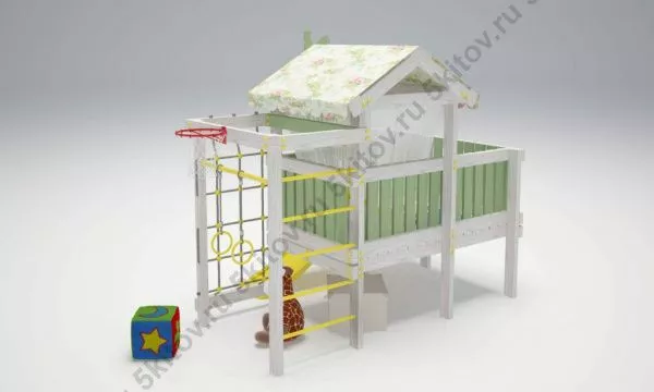 Кровать-игровой комплекс Савушка Baby 7 в Москве купить в интернет магазине - 5 Китов