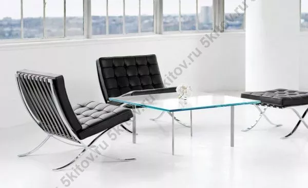 Кресло BARCELONA CHAIR чёрный в Москве купить в интернет магазине - 5 Китов