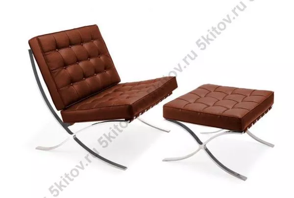 Кресло BARCELONA CHAIR коньячный в Москве купить в интернет магазине - 5 Китов