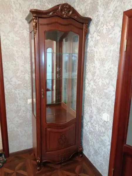 Комплект гостиной Аллегро (витрина левая/правая, тумба тв), орех в Москве купить в интернет магазине - 5 Китов