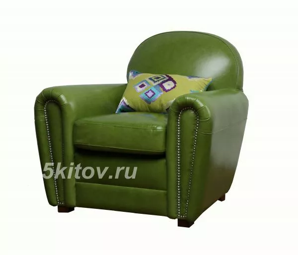 Кресло Кантри RS008P, кожа, с подушкой в Москве купить в интернет магазине - 5 Китов
