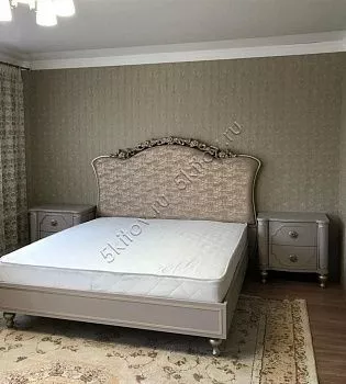 Кровать 1,8м Мария АРД, платина серая