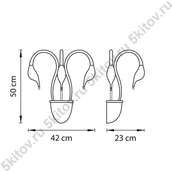 Бра Cigno collo 751632 в Москве купить в интернет магазине - 5 Китов