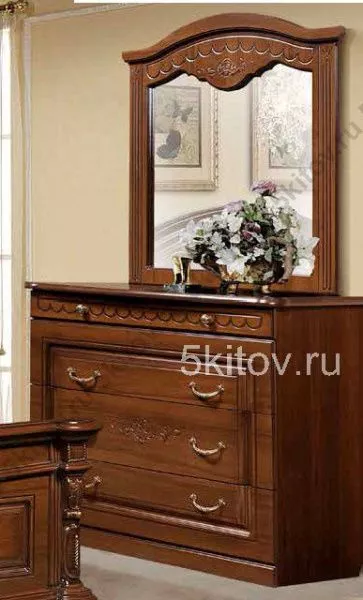 Спальня Сорренто, темный орех в Москве купить в интернет магазине - 5 Китов
