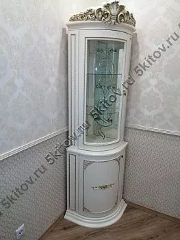 Витрина угловая Динара СК,беж в Москве купить в интернет магазине - 5 Китов