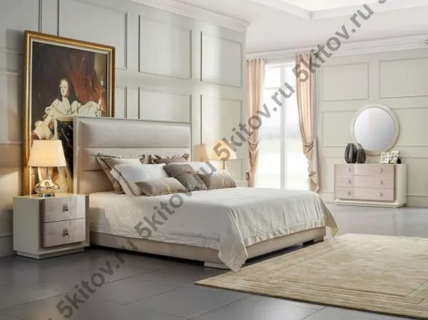 Прикроватная тумбочка Рим (Roma), лак Beige B в Москве купить в интернет магазине - 5 Китов