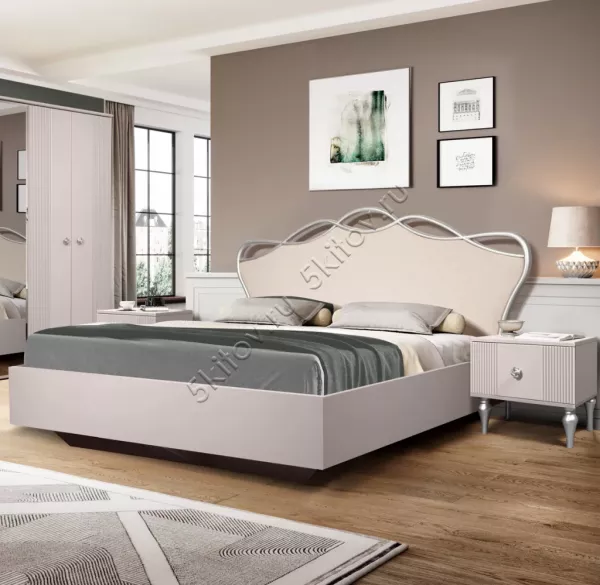 Кровать 180*200 София кашемир в Москве купить в интернет магазине - 5 Китов