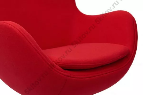 Кресло EGG CHAIR красный кашемир в Москве купить в интернет магазине - 5 Китов