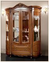 Витрина 4-х дверная Аллегро - 1, орех в Москве купить в интернет магазине - 5 Китов