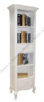Шкаф книжный узкий DF892L Кантри, белый в Москве купить в интернет магазине - 5 Китов