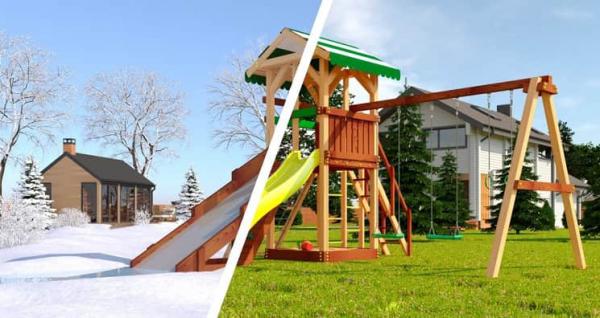 Детский городок Савушка 4 сезона 4 (зима\лето) в Москве купить в интернет магазине - 5 Китов