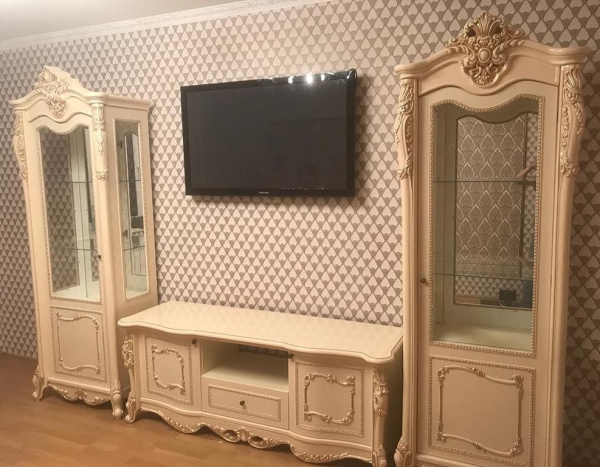 Тумба ТВ Джоконда, крем глянец Эра в Москве купить в интернет магазине - 5 Китов
