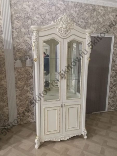 Витрина 2-х дверная Джоконда АРД, крем в Москве купить в интернет магазине - 5 Китов