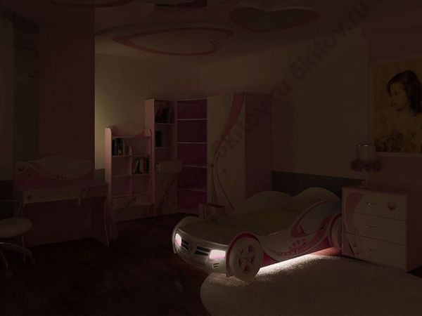 Кровать-машина 90*190 Princess в Москве купить в интернет магазине - 5 Китов
