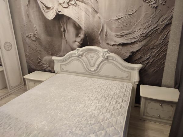 Спальный гарнитур Грация белый с серебром (с 3 дв. шкафом) в Москве купить в интернет магазине - 5 Китов