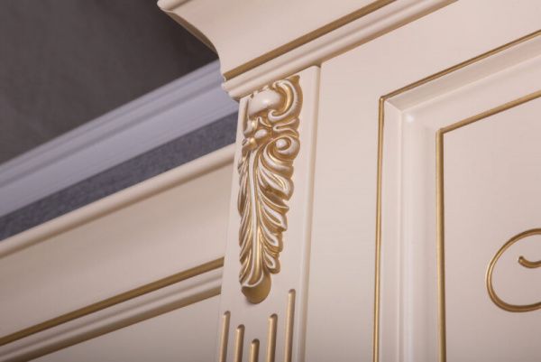 Комплект угловой кухни Аделина 1,65х2,3м беж золото в Москве купить в интернет магазине - 5 Китов