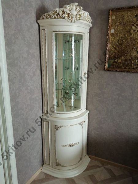 Витрина угловая Динара СК,беж в Москве купить в интернет магазине - 5 Китов