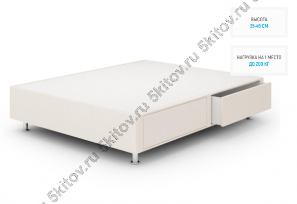 Кроватный бокс с ящиком Maxi 140х190/195/200 для большого веса в Москве купить в интернет магазине - 5 Китов